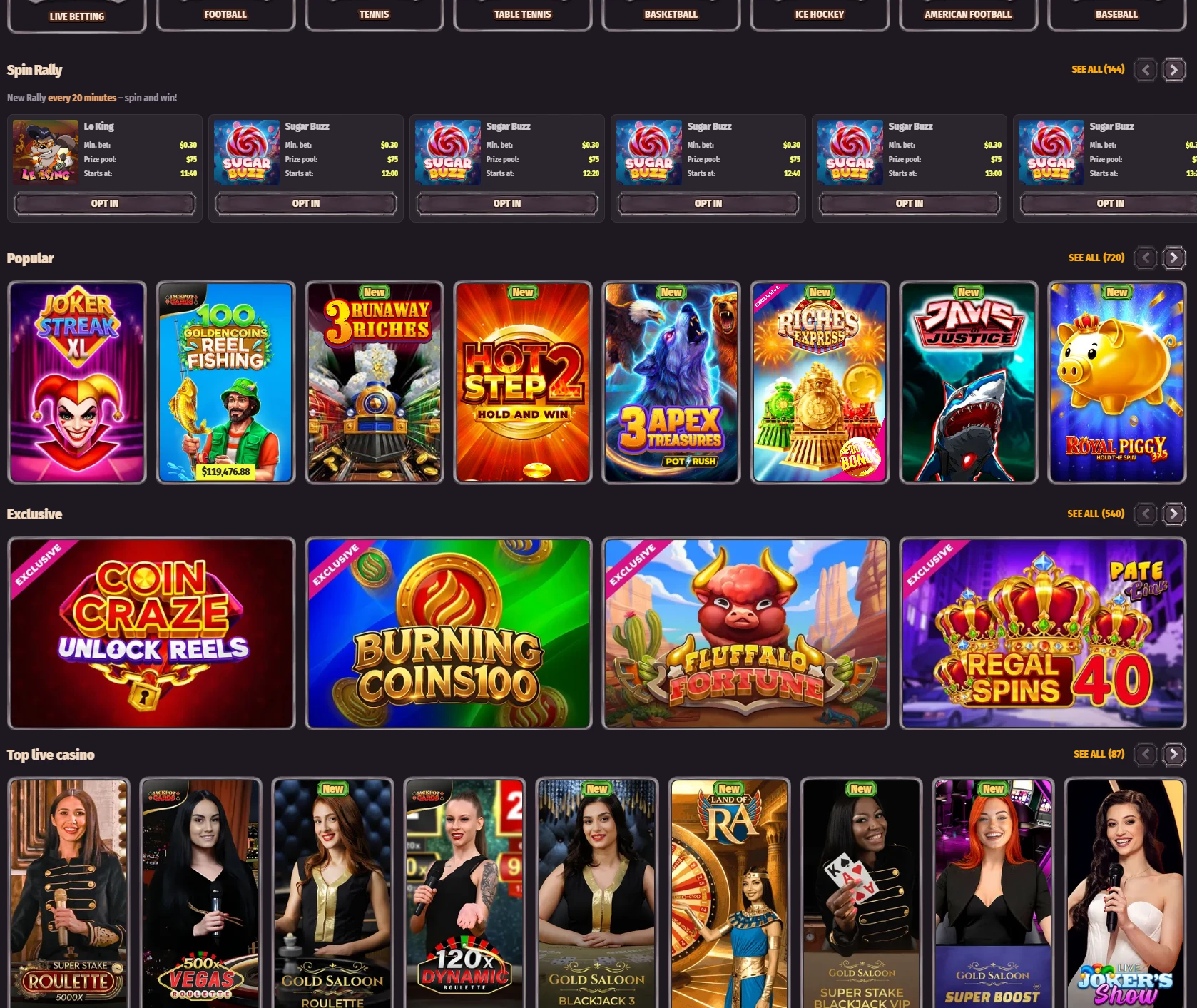 Dragonia Casino κουλοχέρηδες και παιχνίδια