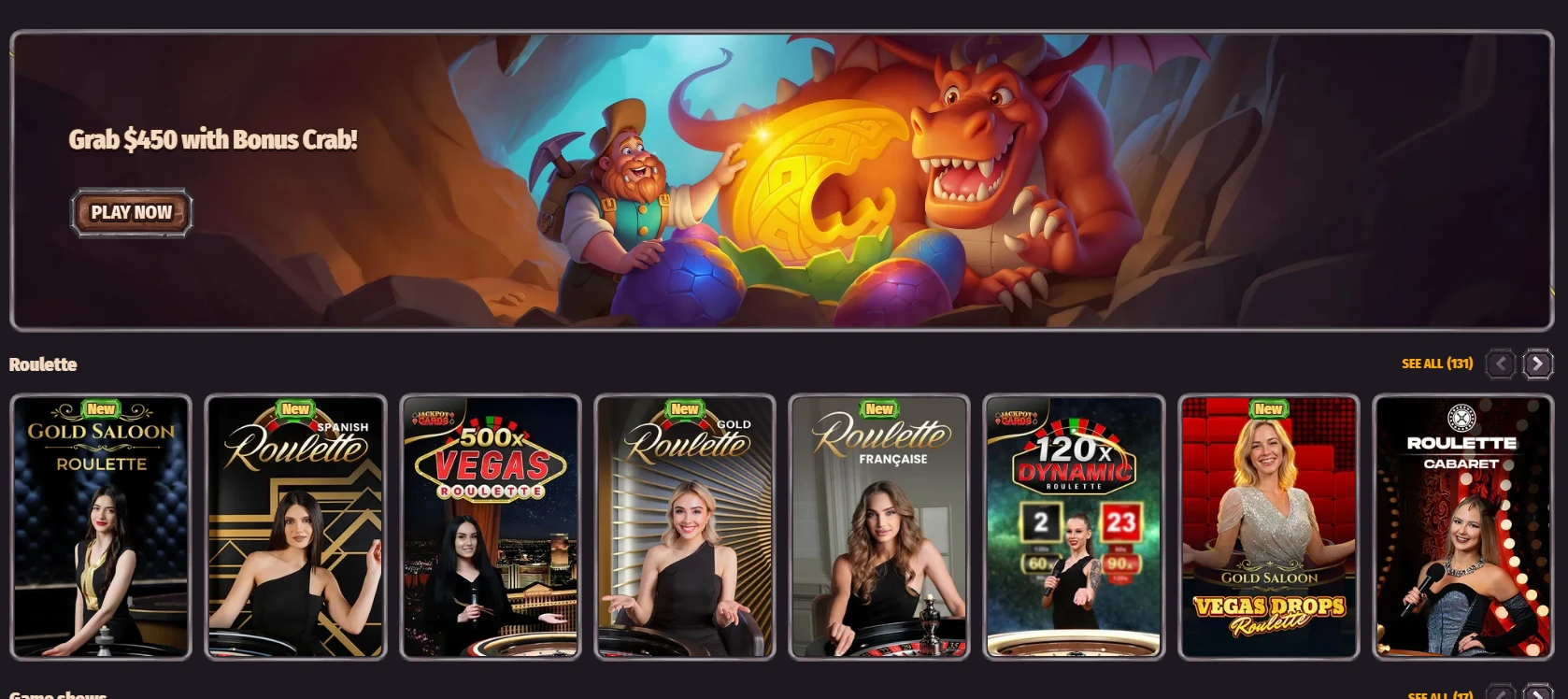Dragonia Casino banner προσφοράς μπόνους